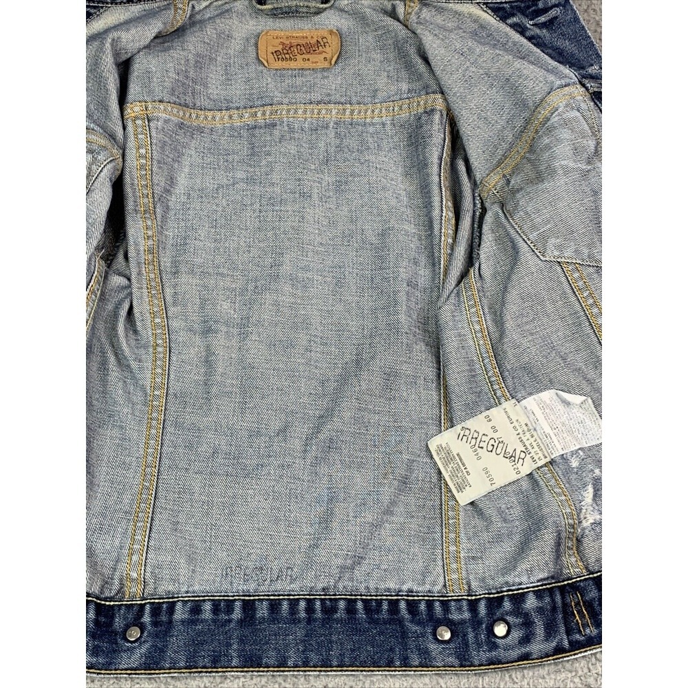 Levis Jacket Womens Size Small Vintage Distressed‎ Vintage IRREGULAR Stamped - Picture 8 of 14